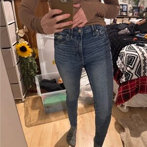 American Eagle Outfitters Dark Blue Skinny Jeans